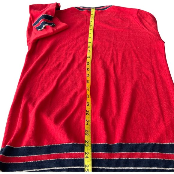 🌸4/$20🌸 Crewneck Sweater with Contrasting Metallic Detail - Picture 8 of 10